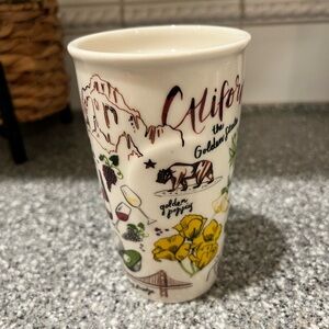 Starbucks California Themed Ceramic Tumbler